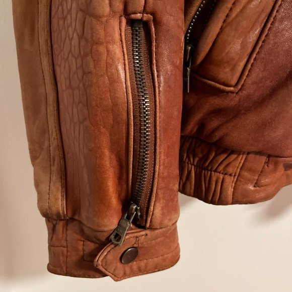 Greenwish Bomber Vintage Jacket 100% genuine leather - Picture 5 of 5